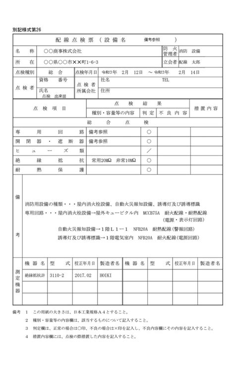 消防用設備における配線について｜点検要領と点検票記入例についても詳しく解説！ ビルメイツ｜消防設備士による消防設備士のための応援メディア