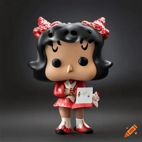 Funko Pop Figure Of Mafalda Dressed As Betty Boop In Copper Metal