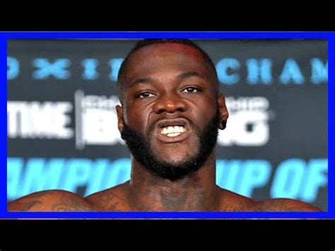 Breaking News Deontay Wilder Should Fight Dillian Whyte Next Not