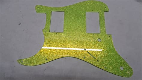 Lefty Left Handed Iridescent Yellow Sparkle Glitter Acrylic Reverb