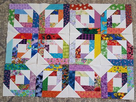 12 BRIGHT STARS Quilt Top Fabric Blocks Squares - Etsy