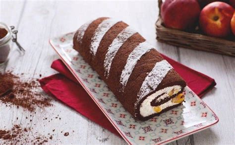 Receta De Brazo Gitano De Chocolate Y Melocot N Una Irresistible