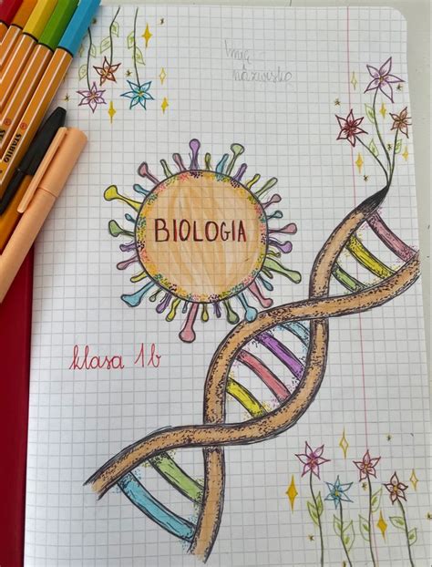 Biologia Pierwsza Strona Nel Copertine Raccoglitori Idee Disegni