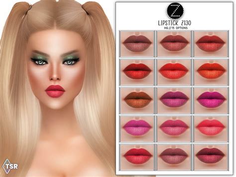 Sims 4 LIPSTICK Z130 By ZENX The Sims Book