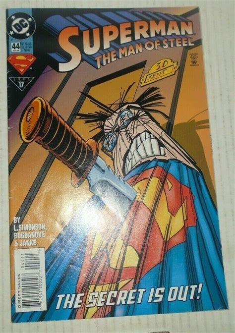 Superman The Man Of Steel 44 May 1995 Dc Comic Books Modern Age