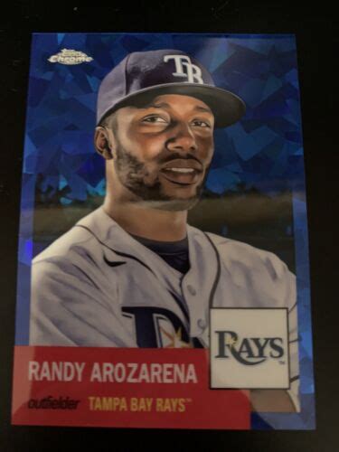 Topps Chrome Platinum Anniversary Randy Arozarena Blue Atomic