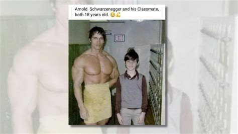 Fact Check Pic Shows 18 Year Old Arnold Schwarzenegger And A Classmate