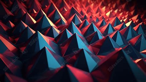 3d Rendered Triangles Creating An Abstract Powerpoint Background For