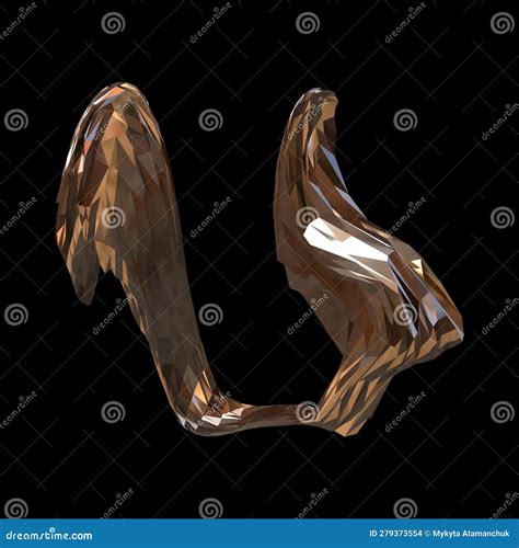 D Figure D Render Of Abstract Shapes Abstract Bronze Figures Stock