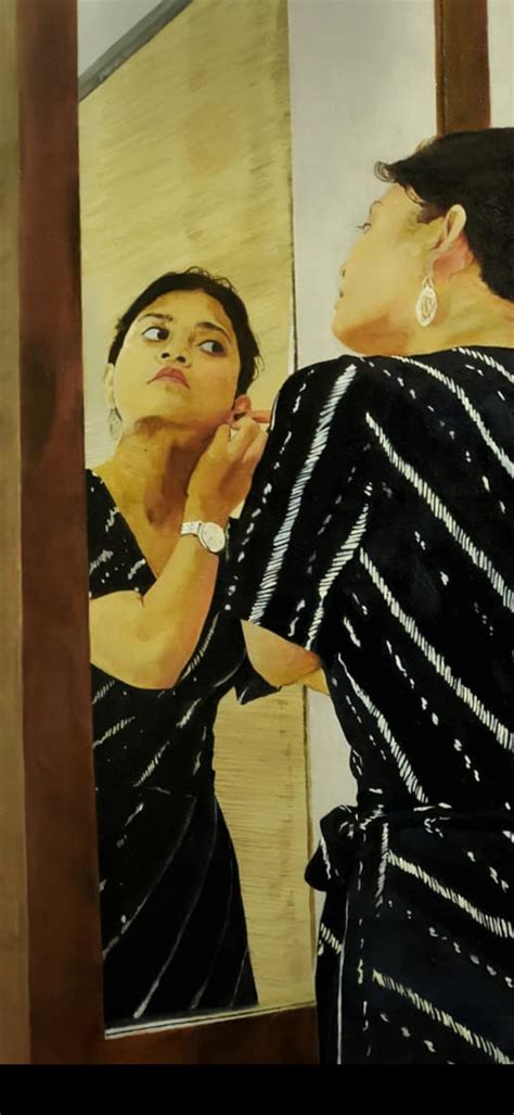 Girl In The Mirror Art By Me Oil On Linen 2019 R Art