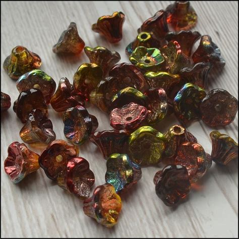 Czech Glass Flower Beads Uk Somerset Beads