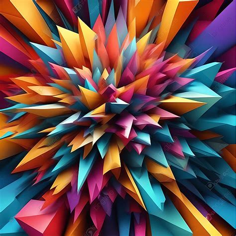 Colorful Geometric Wallpaper Background, Colorful Wallpaper, Colorful ...