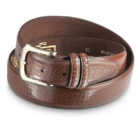 Embossed Leather Belt Sportsmans Guide