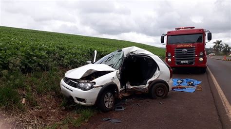 Colisão entre carro e caminhão deixa uma pessoa morta na BR 158 CGN