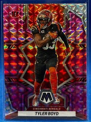 Panini Mosaic Tyler Boyd Pink Camo Prizm Cincinnati Bengals Ebay