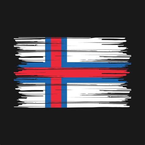 Faroe Islands Flag Brush Vector Art At Vecteezy