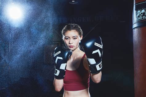 Athletic Female With Boxing Gloves Picture And HD Photos | Free ...