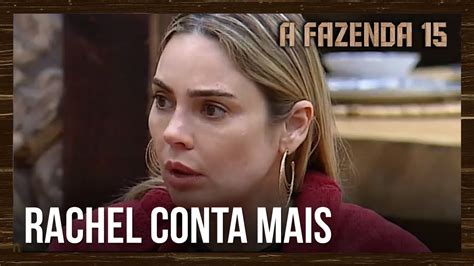 RACHEL DIZ QUE COMEÇOU A SE QUESTIONAR SE REALMENTE TINHA DITO SOBRE O