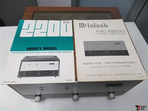 Mcintosh Mc Stereo Power Amplifier With Original Box And