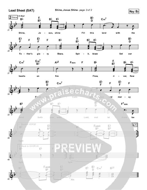 Shine Jesus Shine Sheet Music PDF (Graham Kendrick) - PraiseCharts