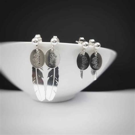 Boucles Doreilles Plumes Argent RITES BIJOUX