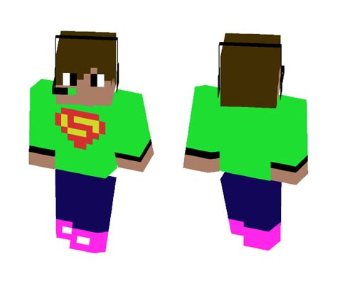 Download Gaming Dude Neon Green Shirt Minecraft Skin For Free