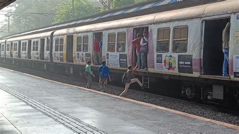 Mumbai Local Train At Badlapur Station Youtube