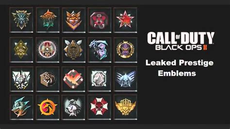 Black Ops Prestige Emblems Youtube