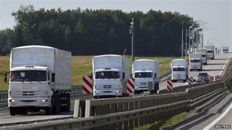 Russian Aid Convoy Prompts Suspicion And Jokes Bbc News