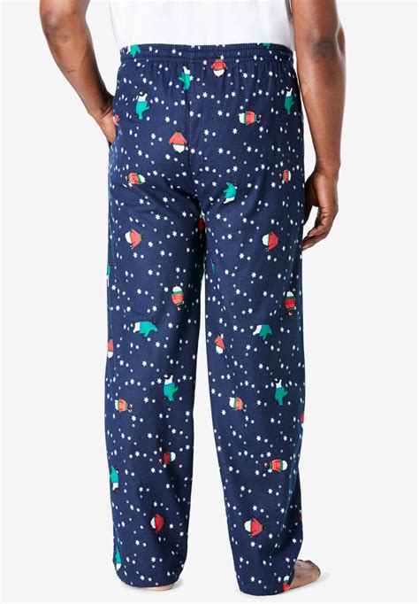 Novelty Print Flannel Pajama Pants Onestopplus