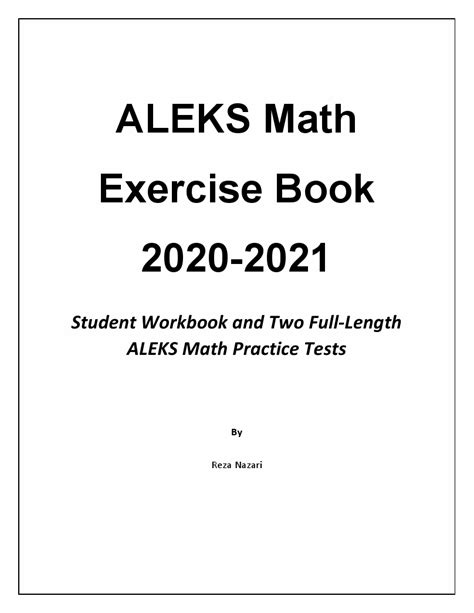 Aleks Math Exercise Book Student Workbook And Two Full