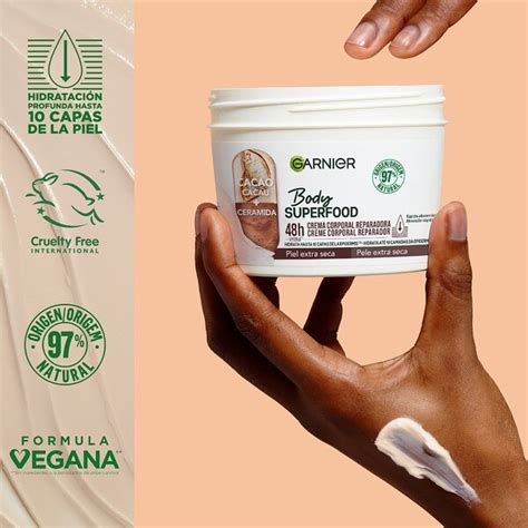 Body Superfood Crema Corporal Reparadora Con Cacao Y Ceramida 48 H Jar