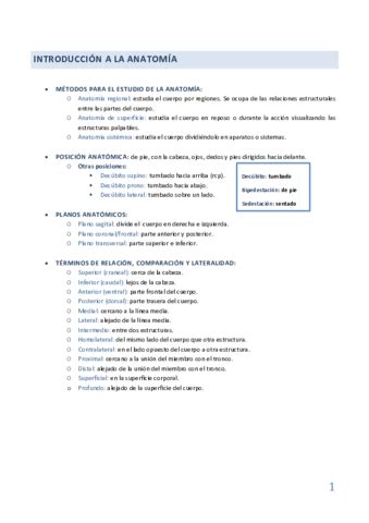 Apuntes Curso Entero Anatomia 1o CAFyD Pdf