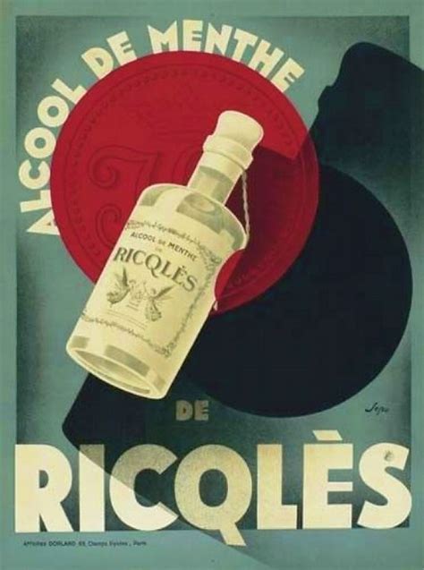 RICQLÈS 1930s Drink Alcool de Menthe de Ricqlès a poster Flickr