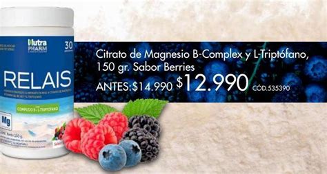 Relais Citrato De Magnesio B Complex G Oferta En Cruz Verde