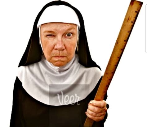 Nun with ruler Blank Template - Imgflip