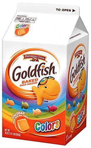 Goldfish Colors Cheddar Cheese Crackers Baked Snack Crackers 30 Oz