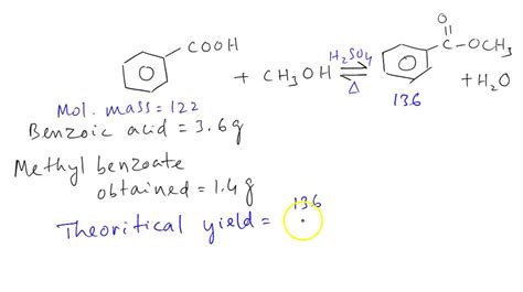 Methyl Benzoate By Fischer Esterification