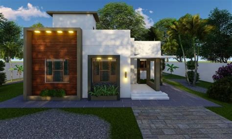 950 Sq Ft 2bhk Contemporary Style Single Floor House And Free Plan Home Pictures