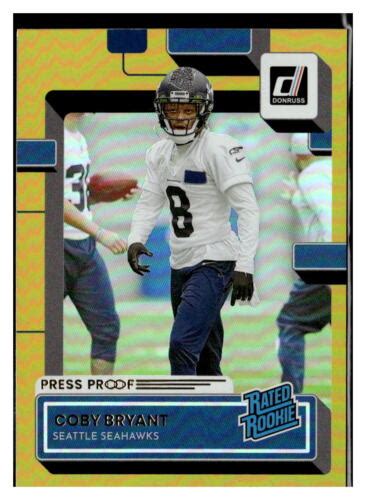 Panini Donruss Coby Bryant Press Proof Premium Gold Rc