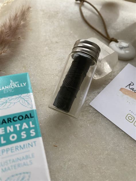 Organically Epic Charcoal Infused Dental Floss Rastafarmers