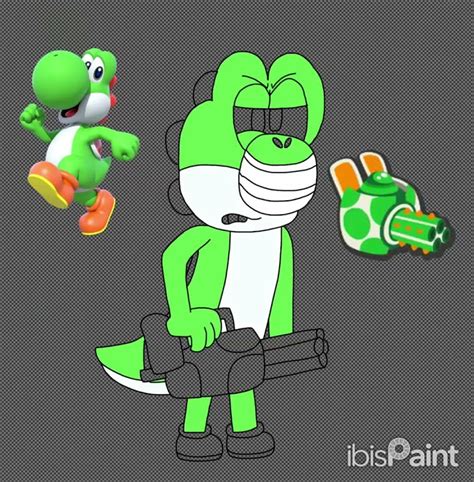 Yoshi Slendy Mario Fans Speedpaint Youtube