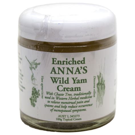 Annas Wild Yam Cream 100g The Organic Grocery Store