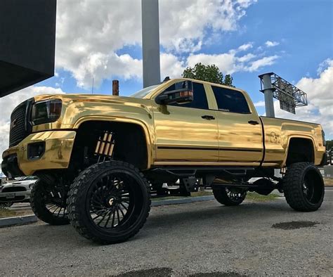 Gmc Denali Forgiato Wheels Gold Modified Custom Lifted W Aftermarket Suspension Trucks