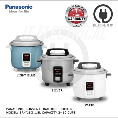 Panasonic Rice Cooker 1 8l Sr Y18g Shopee Malaysia