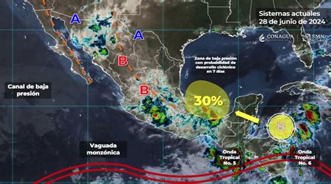 Clima M Xico Baja Presi N Impactar Veracruz Y Tamaulipas Como