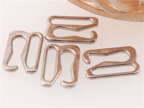 100 Sets Silver Metal Bra Making Strap Slide Hooks Etsy