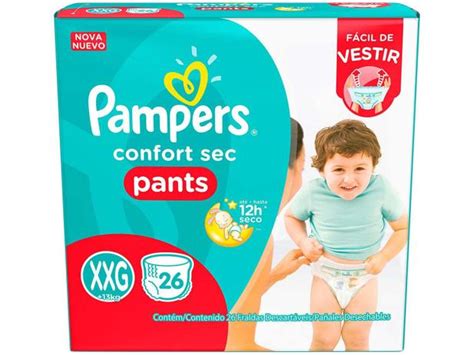 Fraldas Pampers Pants Confort Sec Tam Xxg 26 Unidades Fralda