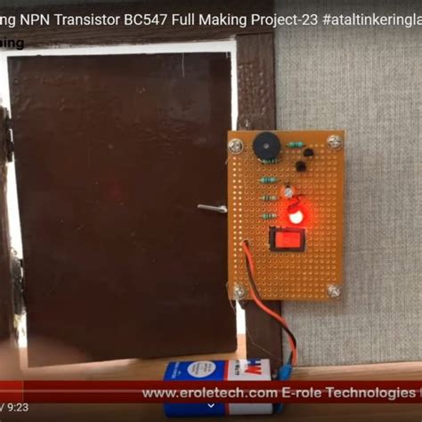 Knock Detector Using Npn Transistor Bc547 One Stop For All College Project Solutions