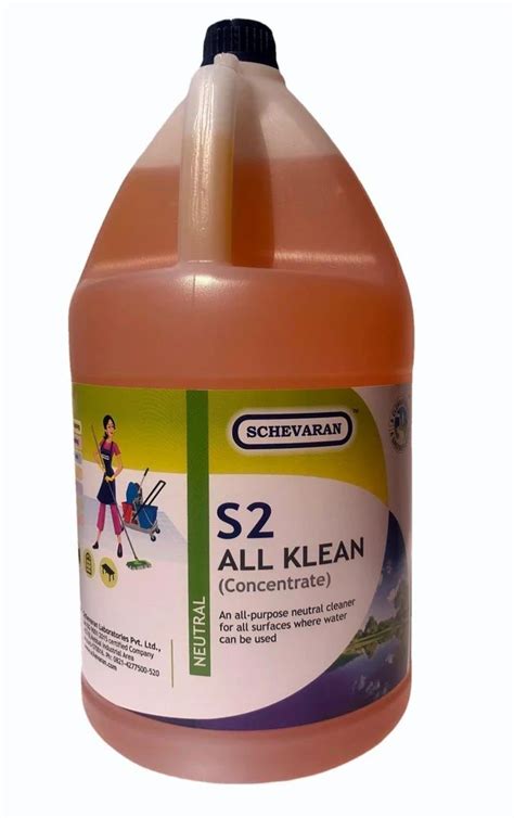 Schevaran S2 All Klean Neutral Cleaner At Rs 638 Can Floor Cleaner In